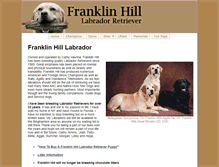 Tablet Screenshot of franklinhilllabrador.com